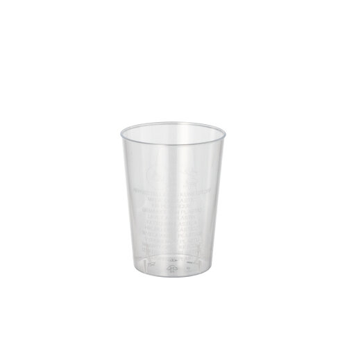 [97074] 45 x 45 Trinkbecher PS 0,07 l Ø 5 cm · 6,5 cm glasklar