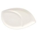 4 x 50 Teller "Folia" Zuckerrohr 2-geteilt 1,5 cm x 30 cm x 47,2 cm