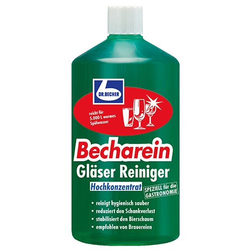 6 x "Dr. Becher" Becharein Gläser Reiniger 1 l flüssig