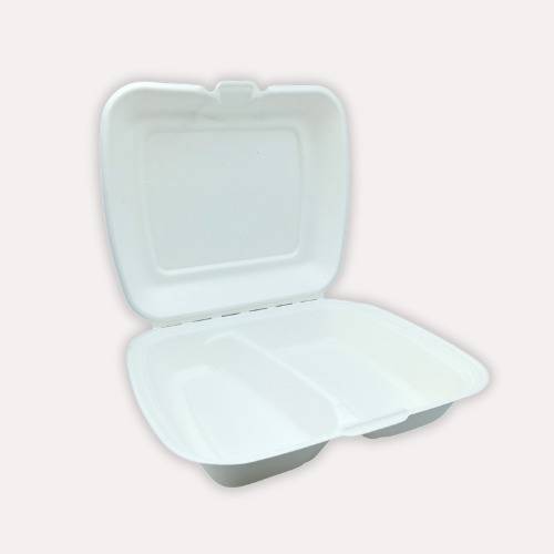 Menübox, Bagasse, 2-geteilt