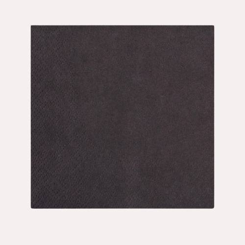 Cocktailserviette 24x24 cm, schwarz 3600 Stück