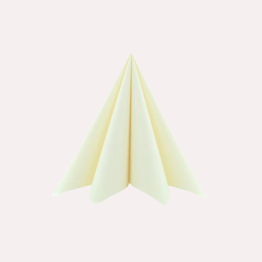 Airlaid Serviette, weiß, 40x40 cm, 1/4 Falz