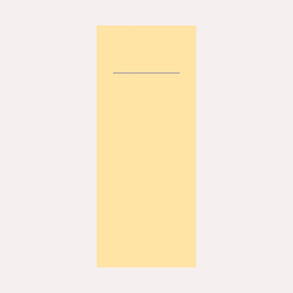 Airlaid Bestecktasche, creme, 40x40 cm, 1/8 Falz