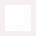 Zelltuchserviette 40x40 cm, 3-lagig, weiß, 1/4 Falz