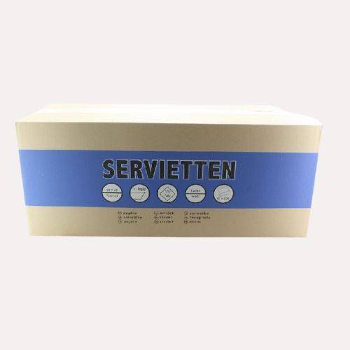 Imbissserviette 33x33 cm, 1-lagig, weiß, 1/4 Falz