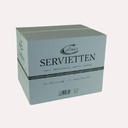 Zelltuchserviette 33x33 cm, 2-lagig, weiß, 1/4 Falz