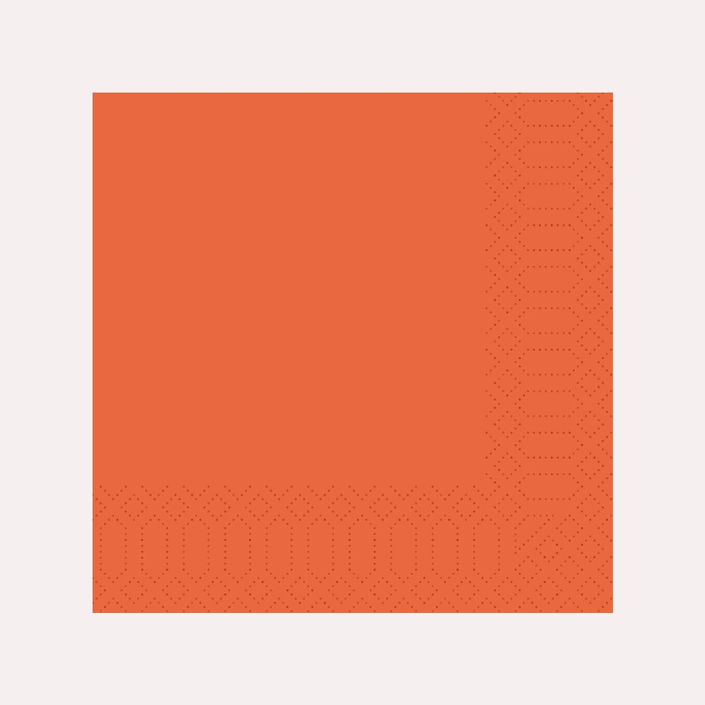 Zelltuchserviette 33x33 cm, 3-lagig, sun orange, 1/4 Falz