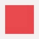 Zelltuchserviette 33x33 cm, 3-lagig, rot, 1/4 Falz