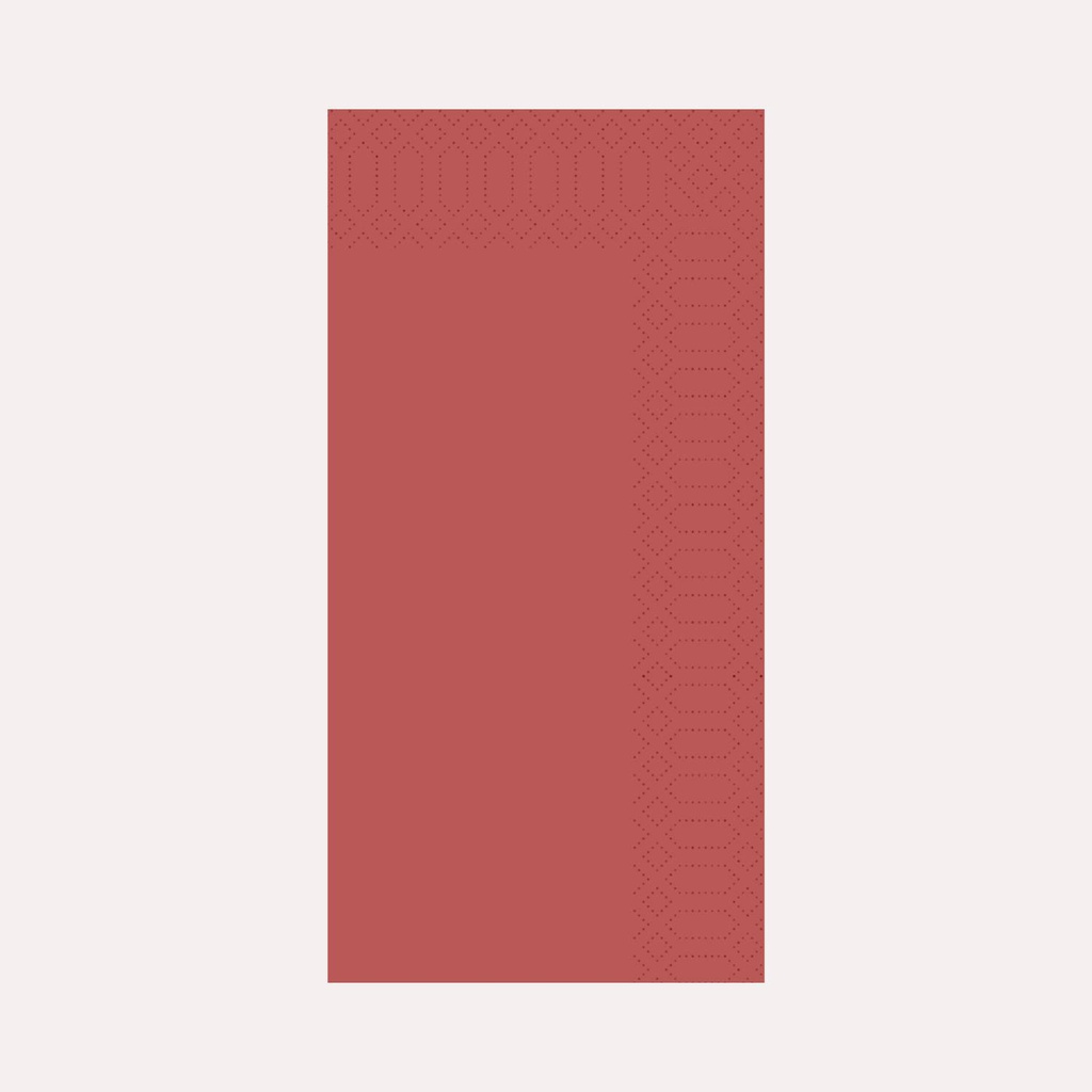 Zelltuchserviette 33x33 cm, 3-lagig, bordeaux, 1/8 Falz
