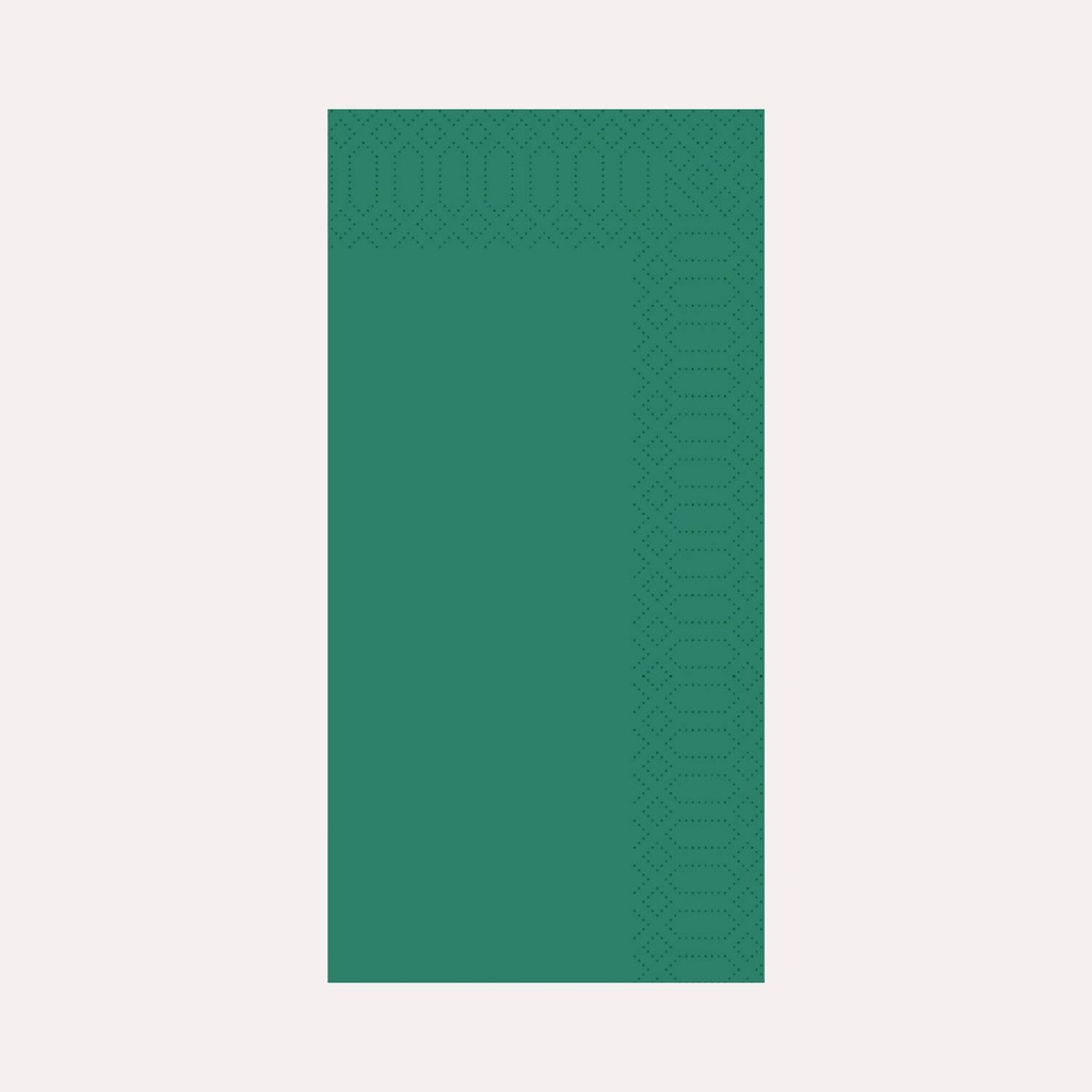 Zelltuchserviette 33x33 cm, 3-lagig, grün, 1/8 Falz
