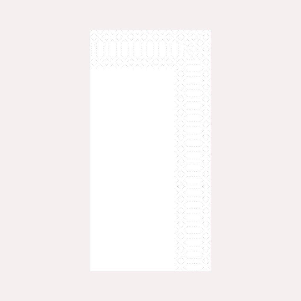 [5002] Zelltuchserviette 33x33 cm, 2-lagig, weiß, 1/8 Falz