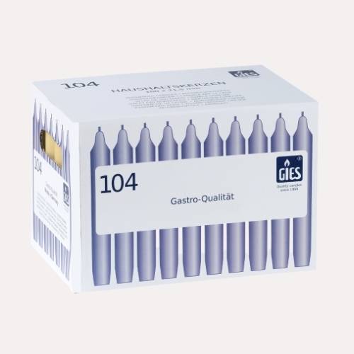 Haushaltskerzen champagner, 104 Stück