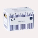 Haushaltskerzen champagner, 104 Stück