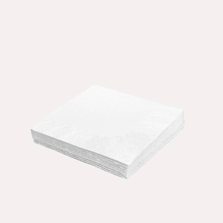 [7320] Cocktailserviette 24x24 cm, weiß