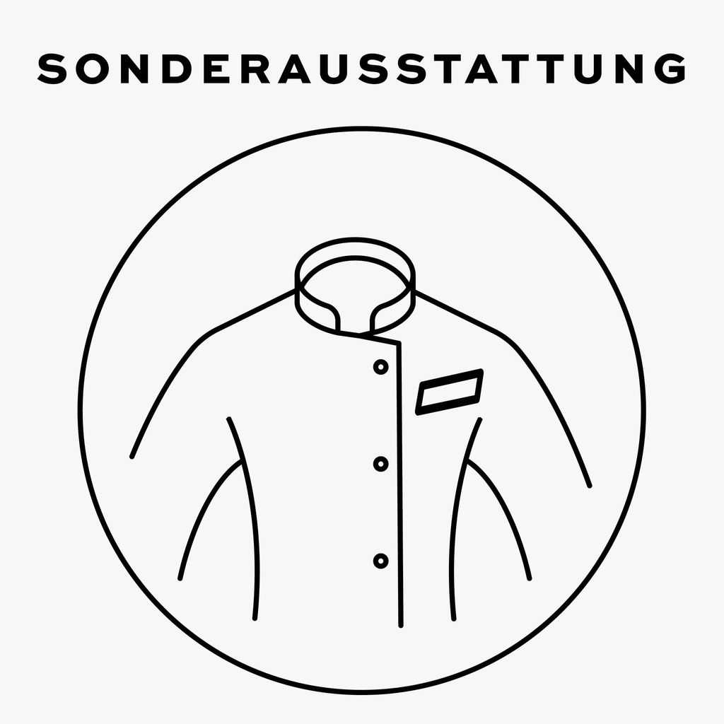 Eingesetzte Leisten-Brusttasche