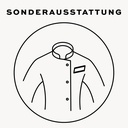 Eingesetzte Leisten-Brusttasche