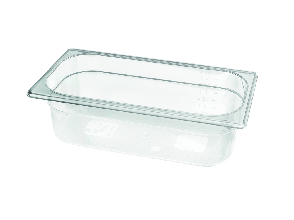 GN 1/3 Behälter aus Polycarbonat, 325 × 176 × 100 mm