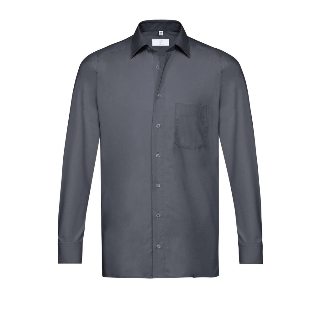 Basic-Hemd, anthrazit