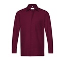 Basic-Hemd, bordeaux weinrot
