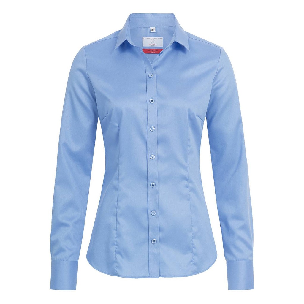 Bluse, mittelblau