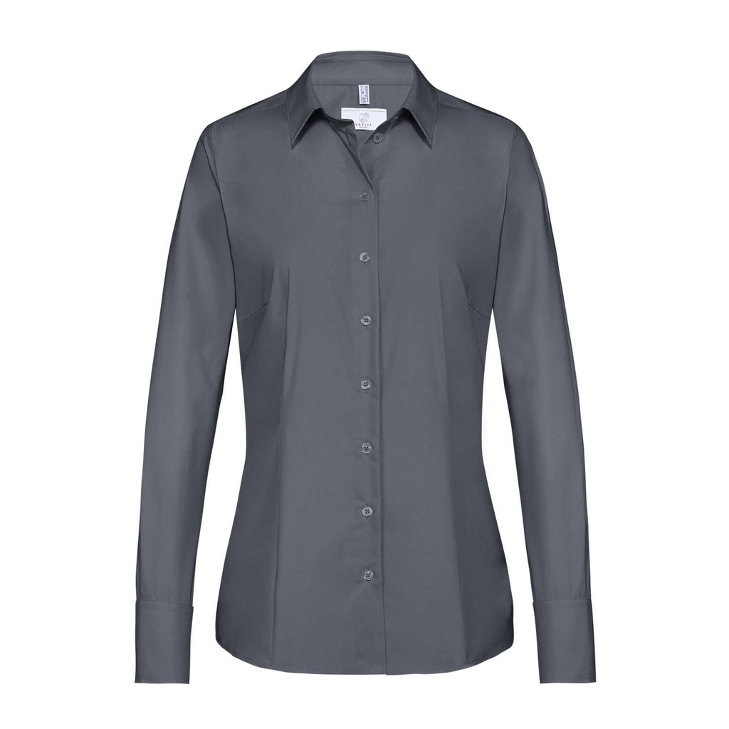 Basic-Bluse, anthrazit