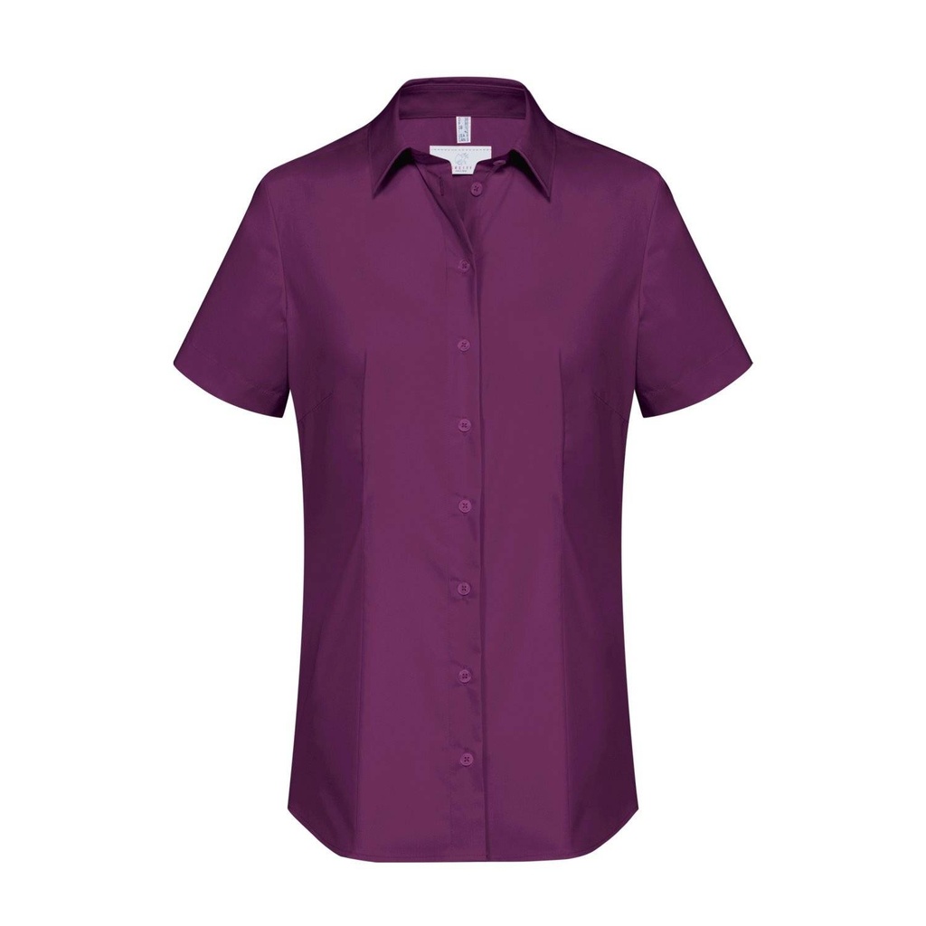 Basic-Bluse, brombeere