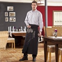 Serviceschürze mit verdecktem Gehschlitz