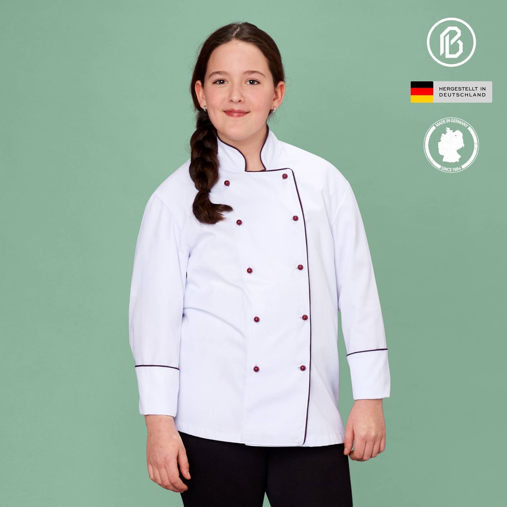 [012000-K-K] Kinder-Kochjacke , weiß, m.K.