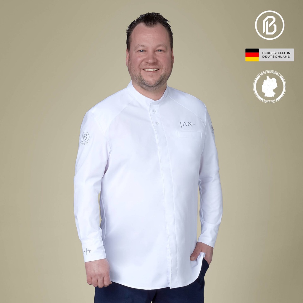 [01000JA-FE] Felan-JAN, Kochjacke weiß