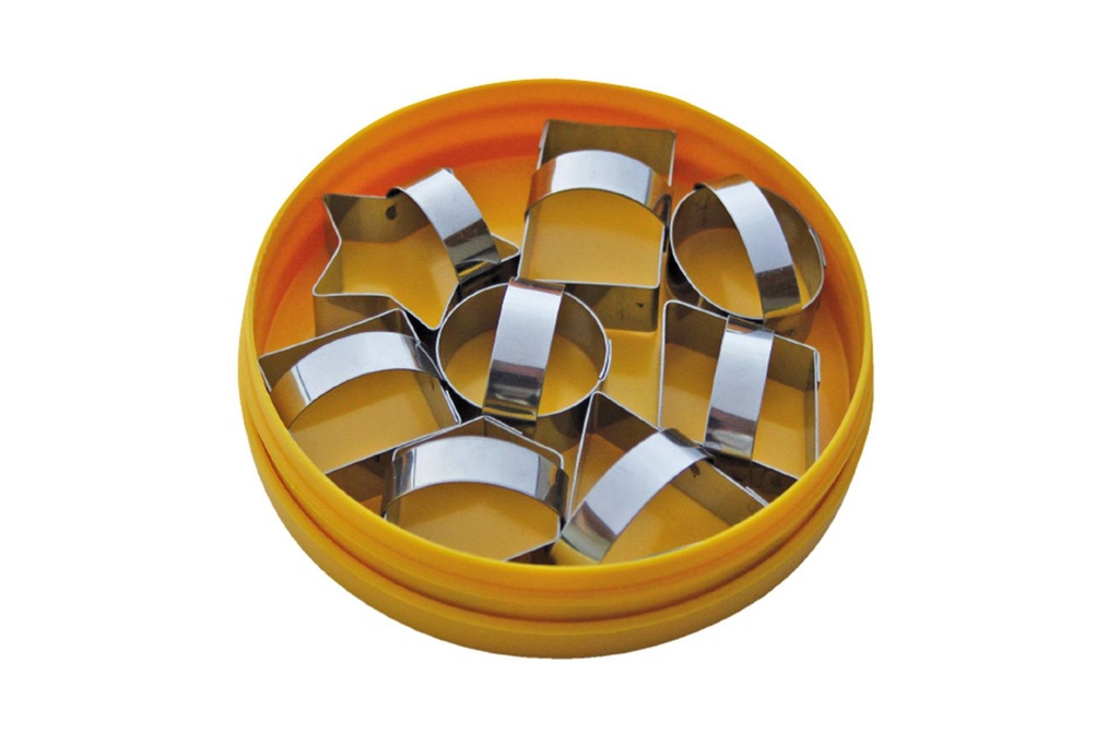 [199174] Dekor-Ausstecher aus Edelstahl, 8 Stück