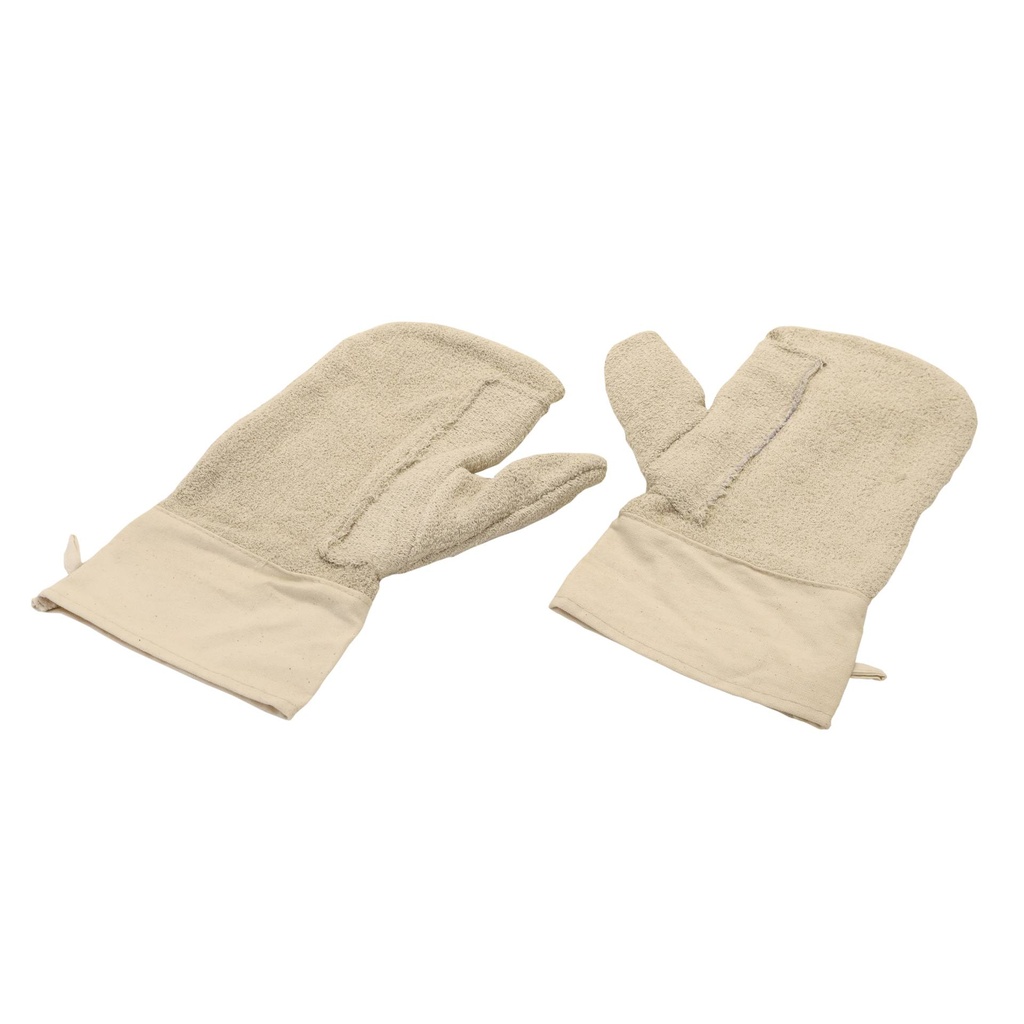 [310103] Backhandschuhe aus Baumwolle, 340 mm, natur