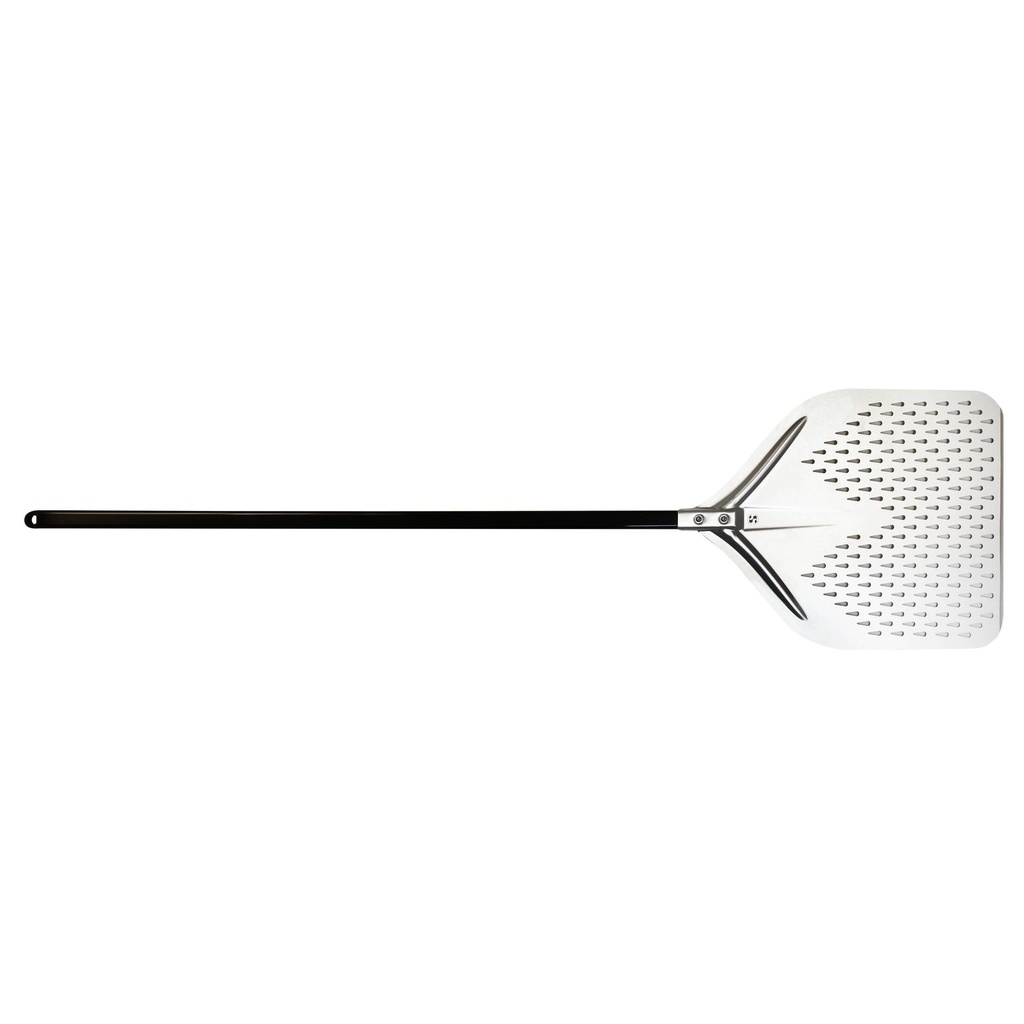 Pizzaschaufel aus Aluminium, 425 x 400 mm, schwarz
