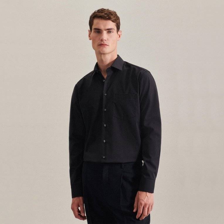 [36-SEI-01000-BLA] Herren-Hemd von SEIDENSTICKER  -SALE-