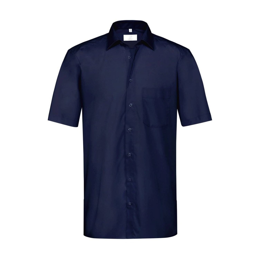 Basic-Hemd, marineblau