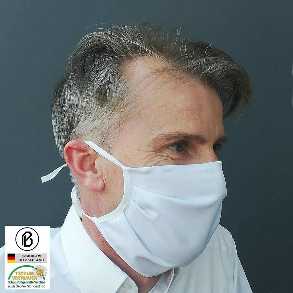 [0590-00G] Behelfs-Mund-Nasen-Maske, weiß