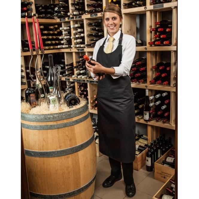 Service-Latzschürze mit Ausschnitt