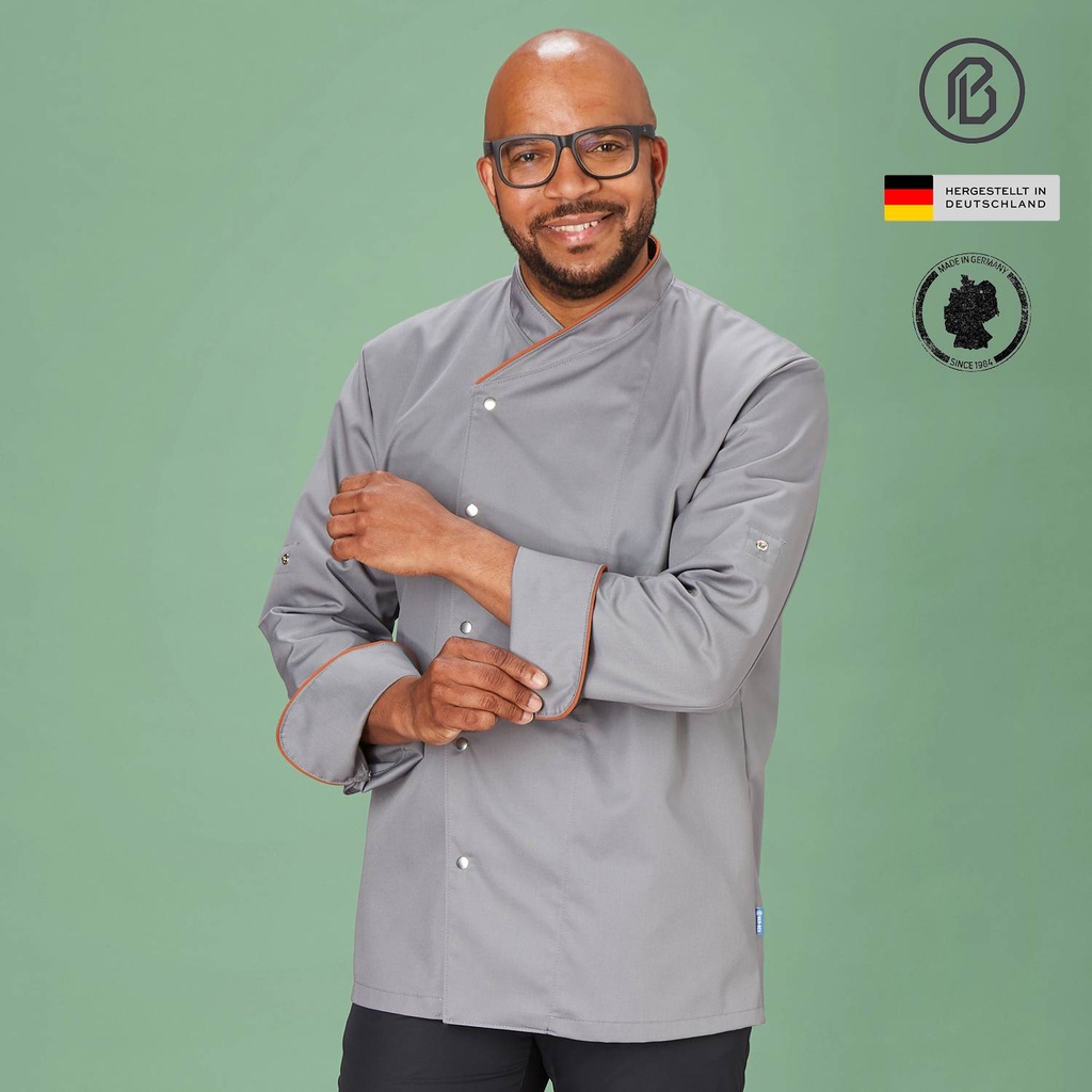 [010FI-PE] Prisma-Finix, farbige Kochjacke