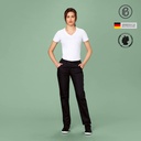 Chino-StraightFit, Damen-Kochhose NERO Nr.33