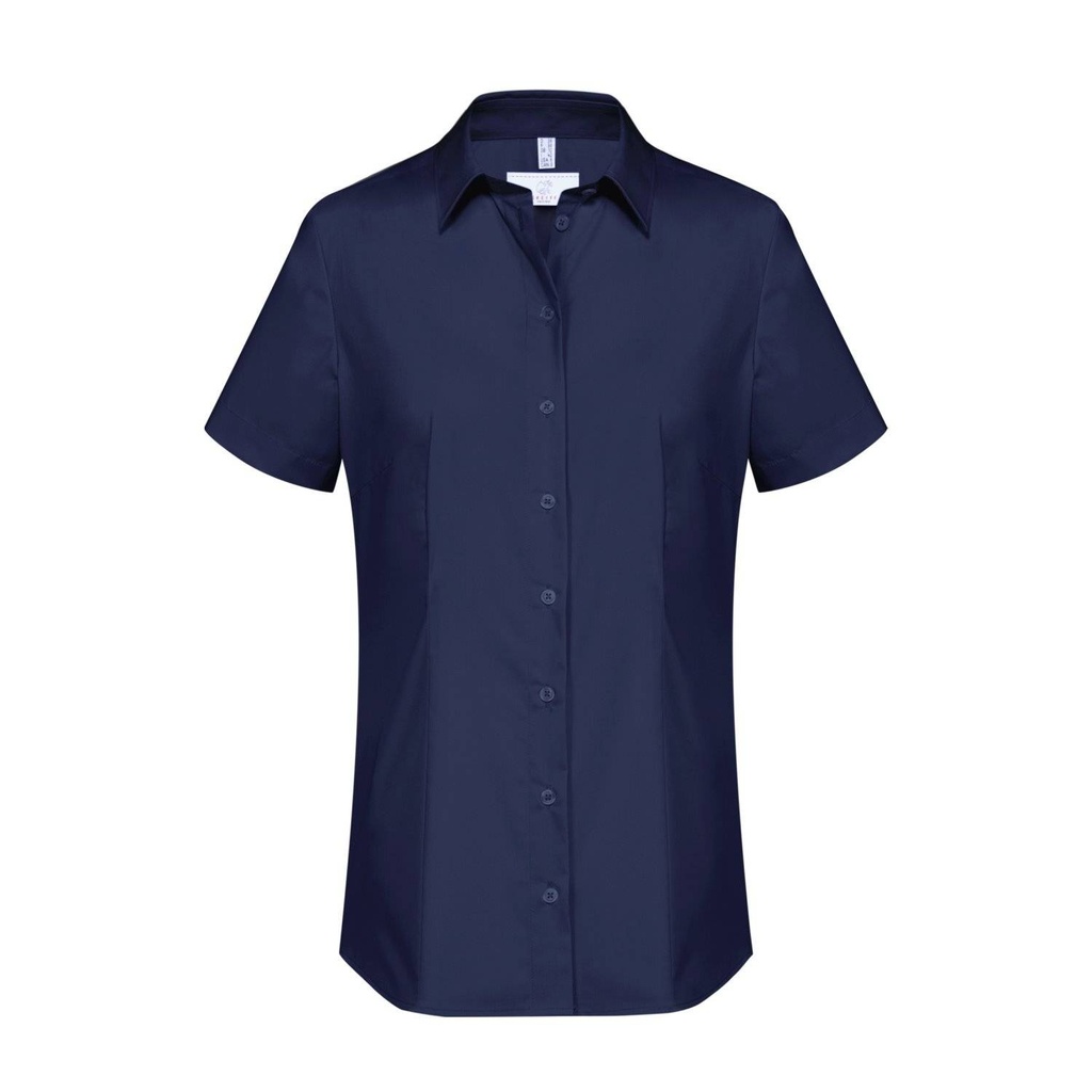 Basic-Bluse, marineblau