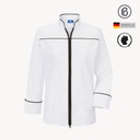 Buran-Riccarda, weiße Damen-Kochjacke