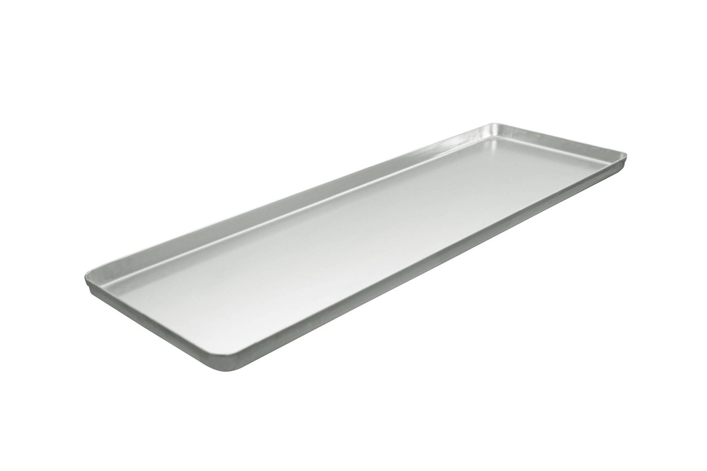 Ausstell-/Thekenblech aus Aluminium, 600 x 200 mm, silber