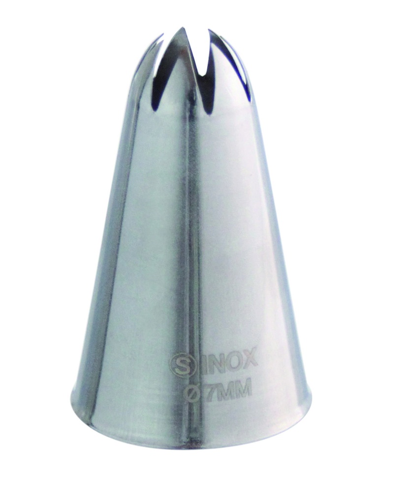 Sterntülle aus Edelstahl, Ø 7 mm