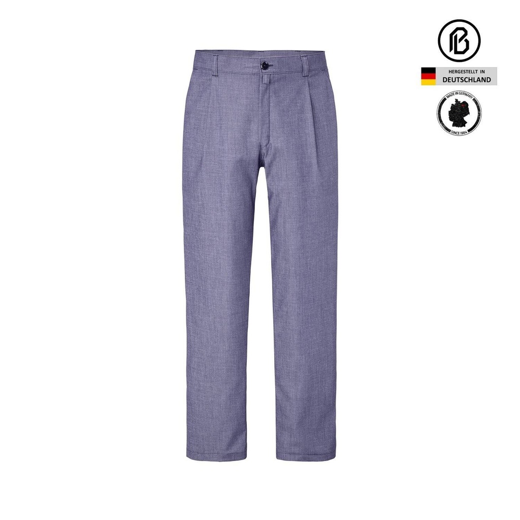 [02001-31-TR8133] Kochhose Treck-marine, mit Bundfalten