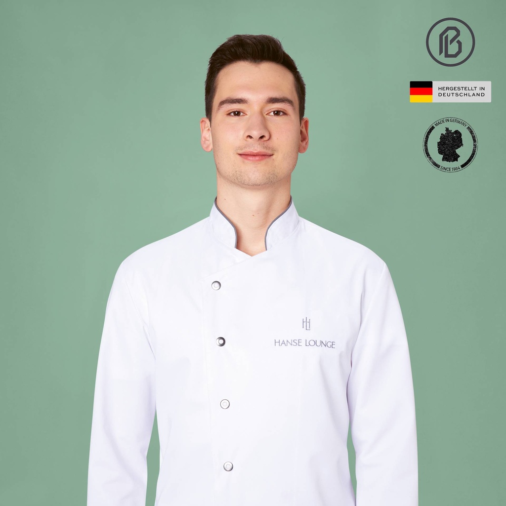 Blanco-Anton, weiß/weiß-Satinstreifen