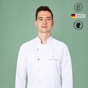 Blanco-Anton, weiß/weiß-Satinstreifen