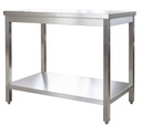 Edelstahl Arbeitstisch Profi 1000 x 600 mm - mit Grundboden