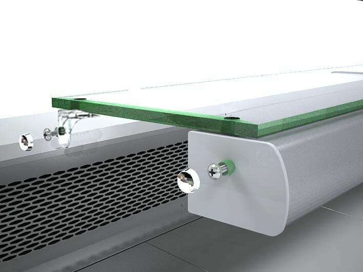 Glas-Zwischenablage PROFI 100 für KTR-PROFI100