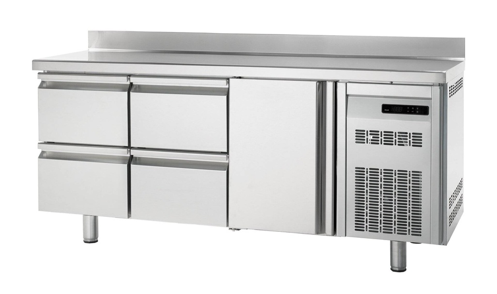 [KT-PREMIUM1/4EN_AK] Bäckereikühltisch Premium 1/4 mit Aufkantung