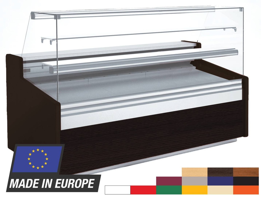 [KUKTG-PROFI250] Kuchentheke Profi 250 gerades Frontglas