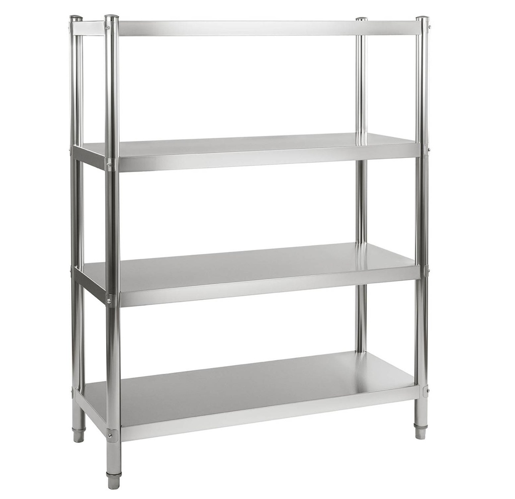 [RR-BASIC1250] Edelstahl Regal Basic 1200x500x1800 mm, Selbstmontage